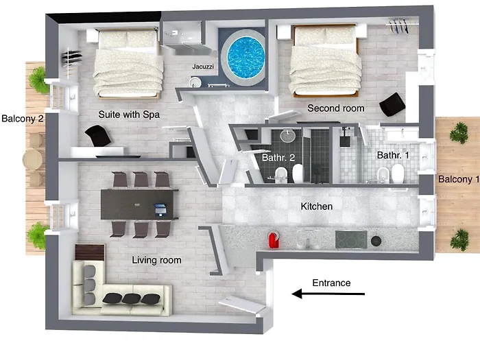 Daire Luxury Wellness With Jacuzzi & Free Parking *